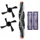 1 x Combo Brush +2Pcs side brush+1Pcs Dust Hepa Filter for Neato Botvac 70e
