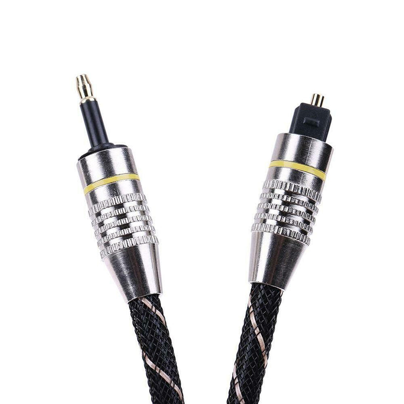 3.5mm Digital Optical Audio Cable Mini Toslink to Toslink Optic Cable(2m)