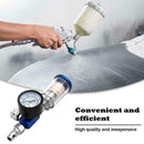 Oil Water Separator 1/4" mini Air Filter For Spray Guns Gauge w/ Paint K0L9