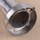 3.5" Stainless Steel Exhaust Muffler Adjustable Removable Silencer Round Decor