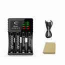 C704A3 AA AAA Ni-MH Ni-CD Battery Charger Universal 4 Slots LED Display Sma