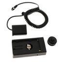 NP-FW50 Dummy Battery DC Coupler with Battery Plate For Sony F970, F960, F770,