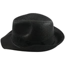 Straw Hat Fedora - Panama Trilby Style Packable Crushable Summer Sun Mens L