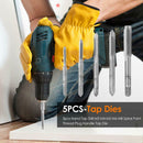 5pcs M3 M4 M5 M6 M8 Spiral Thread Right Hand Tap Drill Tapping Plug Tap Die