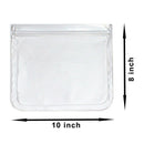 Free Food Grade Reusable Storage Bags (10 Pack) Extra Thick Zipper Bag for