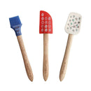 3x Silicone Dough Scraper Fondant Pastry Butter Cutter Cake Icing Kitchen Tool