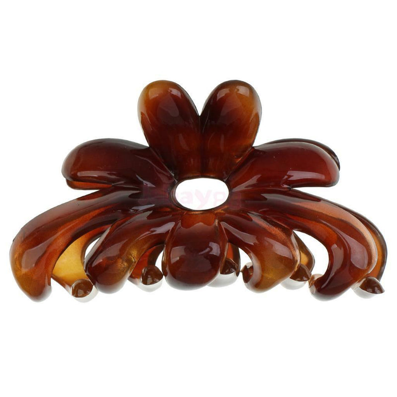Brown Hair Claw Clamp Clips Acrylic Barrette Hair Accessory Hairwear Holder
