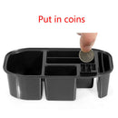 Car Seat Plastic Storage Box Console Side Pocket With Coin Manager / Cup  XWI