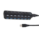 7-Port USB 3.0 Hub with Individual LED Power Switches