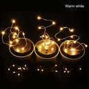 1M 10LED Fairy Light Solar Mason Jar Lid Lights Color Changing Garden Decor O9Y9