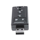 USB Port Driver-Free Digital 7.1 Channel Sound Card Audio Adapter for PC