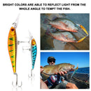 10pcs Fishing Lures Crankbaits Hook Minnow Baits Tackle Crank Fishing Kit