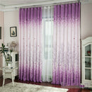 Pachira Printed  Tulle Curtain Voile Door Window Curtain Purple c