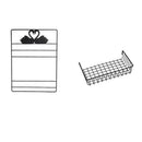 Hanging Storage Organiser Pockets Rack Behind the Door Cupboard Kitchen Bat