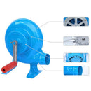 80W Outdoor Barbecue Iron Gear Hand Crank Blower Hand Fan Manual Fire Blowe R9R2
