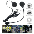 Motorcycle Helmet Headset with Mic 3.5mm Jack Wired MP3 Music Earphones A