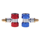 2x AC R134a Quick Connector Car Air Conditioning Coupler Adapter 1/4 " SAE HVAC