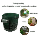 6x Garden Vegetables Potato Grow Bags with Flap Side Window for Carrot Onion