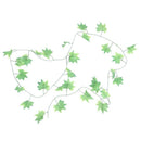 5 Pcs Green Plastic Simulated Vine Plant Leaf Wall Hanging Ornament 2M D4C8