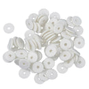 Pack of 90 Pianos Balance Front Rail Punchings DIY, White