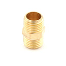 Metal Solid Brass 1/4" PT Male Thread Water Hose Pipe Straight Connector Gw