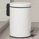 3Liter 0.8 Gallon Beige Mini Tiny Step-on Trash Can Indoor Waste Bin Rubbish