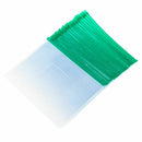 20 Pcs Green Clear Size A5 Paper Slider Zipper Closure Closure Folders File