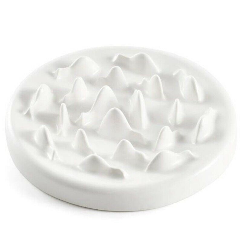 Slow Feeder Bowl, Ceramic Fun Interactive Feeder Bloat Stop Cat Bowl Preven