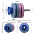 3X(50Mm Lawn Mower Sharpener Faster Blade Sharpener Lawn Mower Universal Gr