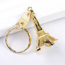 Metal Paris Eiffel Tower Pendant Keychain Keyring Keyfob Key Ring Gift Deluxe