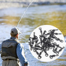 24mm Quick Change Ring Swivels Hook Carp Black Rig Link Fishing Terminal Tackle