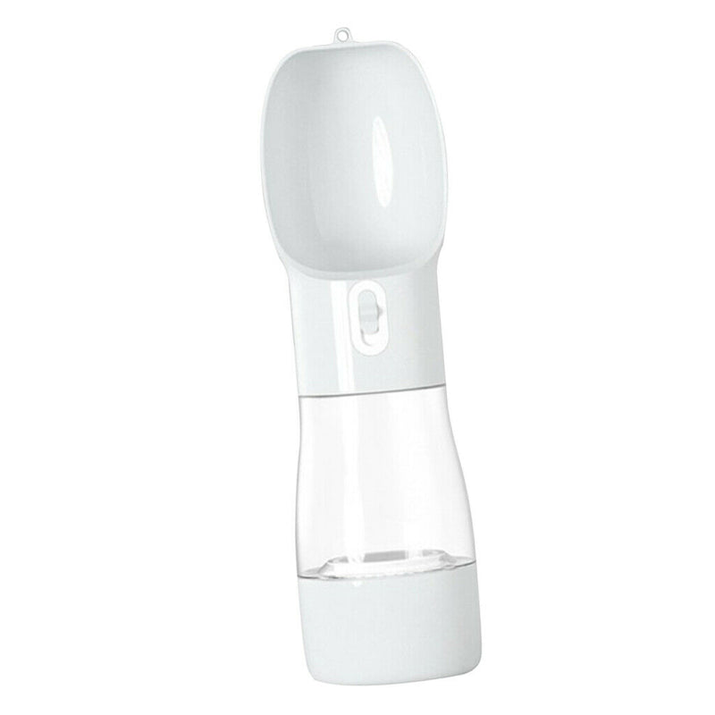 Portable Pets Dog Puppy Water Bottle Drinking Feeder Outdoor Walking Travel Gray