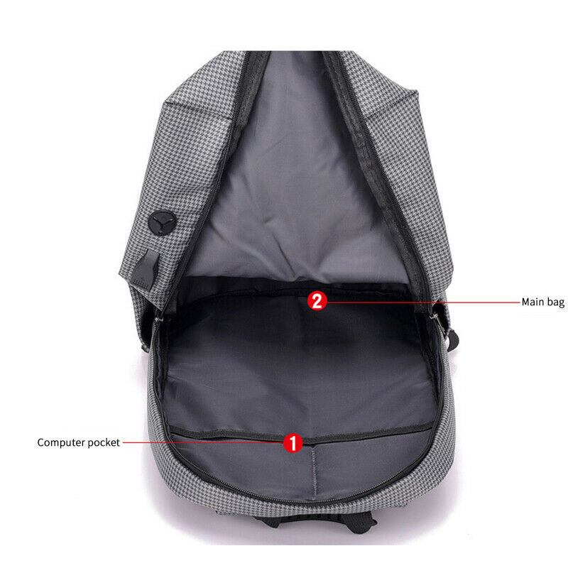 Men Backpack Anti-Theft Multifunctional Casual Laptop Backpack Usb Charging U9Z3