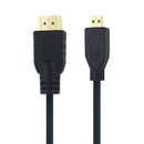 1.5m Micro HDMI to HDMI Cable 4K HD Video Adapter Cord for Raspberry Pi 4B