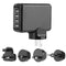 4 Ports USB Charger 2.1A 10.5W Phone Wall Charging Adapter w/4pcs Converter