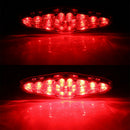 Red 15 LED Motorcycle ATV Bike Brake Stop Tail Light Rear Lamp DC 12V Universal