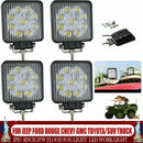 27W 9 LED Work Light Flood Beam Bar Car ATV Off-Road Driving Fog Lamps 12V/24V
