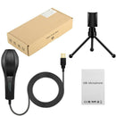 USB Microphone Plug&Play Home Studio USB Condenser Mic Recordin for Skype