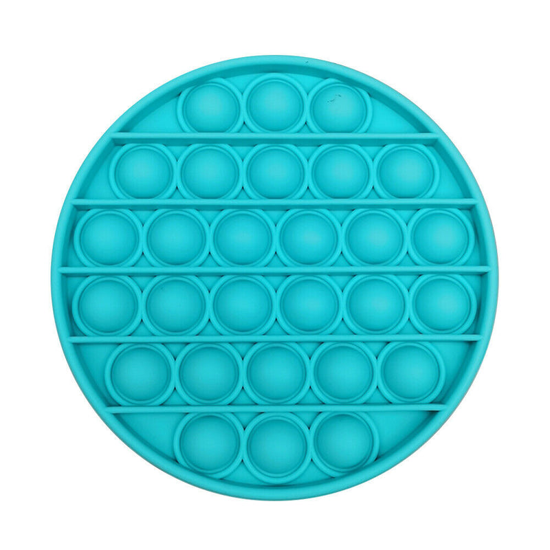 Push Bubble Fidget Sensory Toys Relief Stress Squeeze Toys (Light Blue)