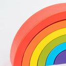12Pcs Wooden Rainbow Stacking Blocks Fun Building Nesting Toys for Kids Boys