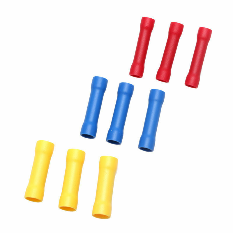 100Pcs Assorted Insulated Electrical Wire Cable Terminal Crimp Connector Set Kit