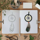 Retro Handmade Dream catcher Feather Colored Beads Keyring Keychain Gift