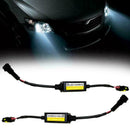 2x H11 LED Headlight Wiring Decoder Canbus Anti-Flicker Resistor Error Load Q4P8