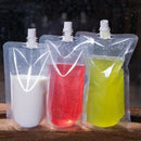 100Pcs Vertical Bag Beverage Nozzle Storage Bag Beverage Drink Liquid Juice G4K3