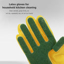 Reusable Household Cleaning Rubber Gloves Kitchen Dish Washing Scouring Pad