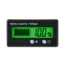 2X(Lcd Battery Capacity Monitor Gauge Meter,Waterproof 12V/24V/36V/48V Lead
