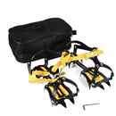 10 Teeth Crampons Mountaineering Cleats , Stainless Steel Snow Grips Crampo