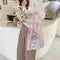 Flower Embroidery Women Shopping Bag Organza Totes Sweet Handbag (Style 2)