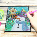 DIY Christmas Snowman Special Shaped Diamond Painting 60 Page A5 Diary Book