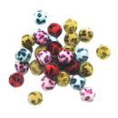 30pc Sexy Leopard Print Fluffy Ball Pom Pom Ball Jewelry Making Supply Charm